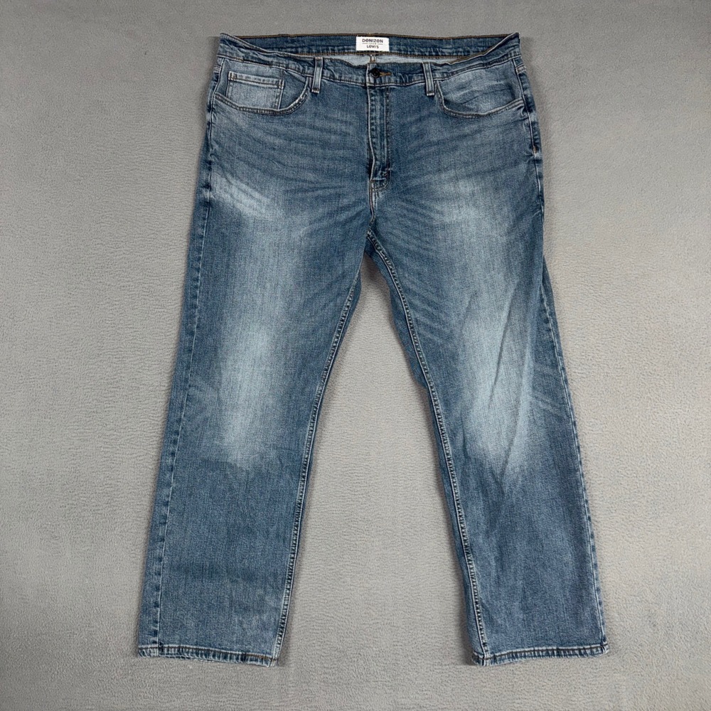 Denizen Levis Jeans Men 40x30 Blue Straight Leg Stretch Distressed Denim Cowboy